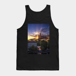 Prague Castle at sunset Tank Top